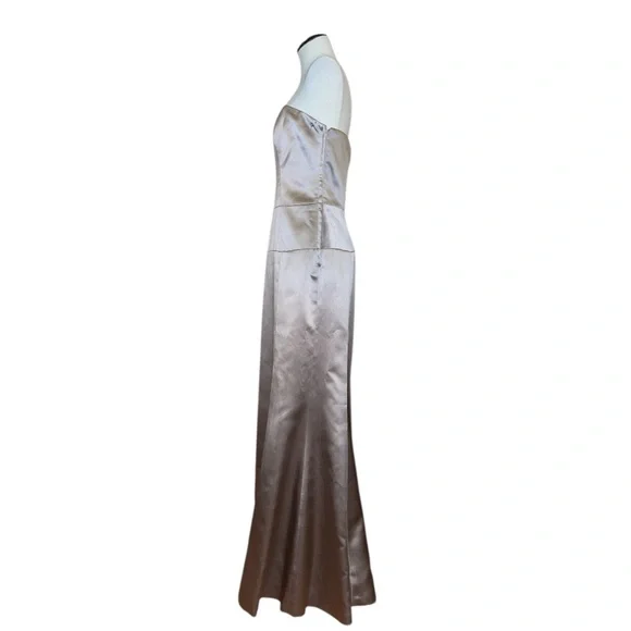 Nicole Miller formal dress size 6 gown wedding regal prom taupe fairy  elegant